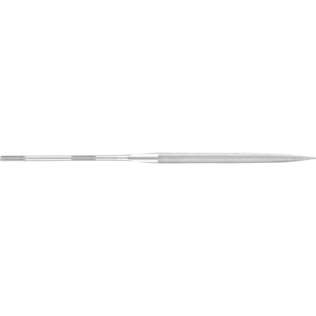 PFERD 6-1/4" Half Round Needle File - Knurled Handle, Cut 0 12018